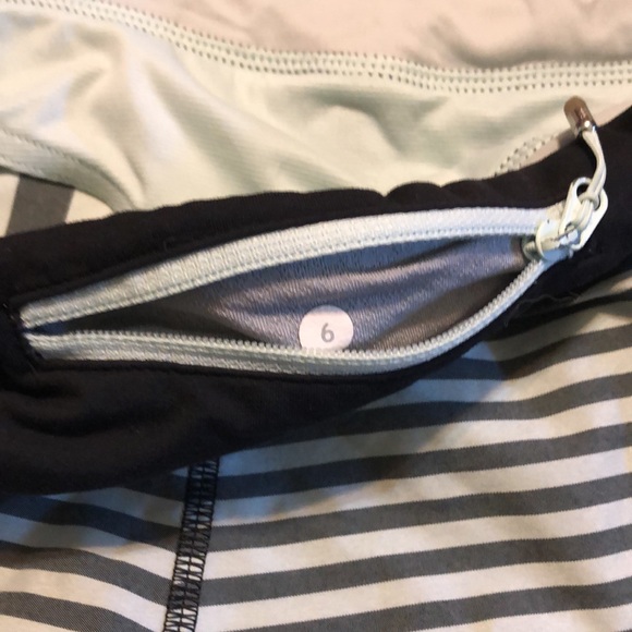 Lululemon Speed Short in Sea Stripe Mint Moment, Size 6 - Picture 5 of 5